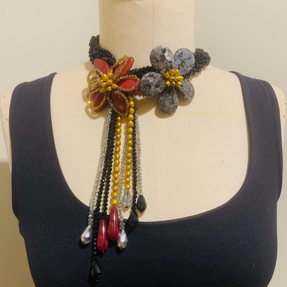 Statement Necklace Swarovski Crystals